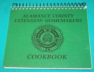 Alamance County NC Extension Homemaker Cook Book c. 1990 North Carolina - Picture 1 of 6
