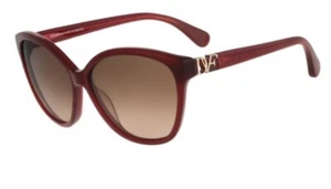 AUTH NEW DVF DIANE VON FURSTENBERG SUNGLASSES BURGUNDY 606 HARPER 648 - Picture 1 of 1