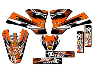2002-2008 SX 50 MAYHEM Orange Senge Graphics Kit Compatible with KTM - Picture 1 of 10