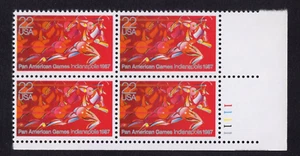 Scott #2247 Runner in Stride Plate Block of 4 Stamps - MNH LR - Picture 1 of 1