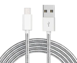 MicroUSB 10ft USB Cable Charger Cord Power Wire Long Sync for SmartPhones - Picture 1 of 5