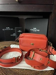 COACH Originals Convertible Belt Bag / Crossbody MANGO Glovetanned Leather NWT! - Picture 1 of 12