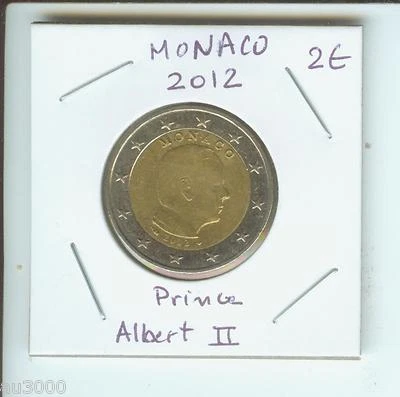 2012 2€ MONACO 2 Euro  2-€ Bimetallic Coin Prince Albert II !!! - Image 1 of 2
