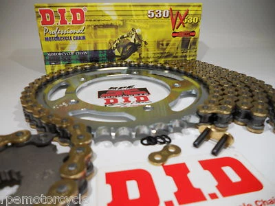 Kit de cadena y piñones de oro DID de aceleración rápida SUZUKI GSXR1000 2007-2008  Foto 1 de 4