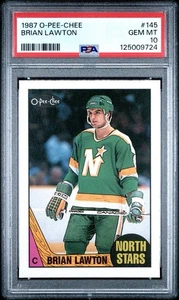 Brian Lawton 1987 OPC #145 Rookie Card PSA 10 Pop 29 North Stars 1st Overall - Bild 1 von 2