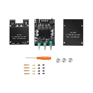 ZK-1002T Bluetooth 5.0 Amplifier Board 200W Dual TPA3116D2 Hifi Audio AMP New - Picture 1 of 18