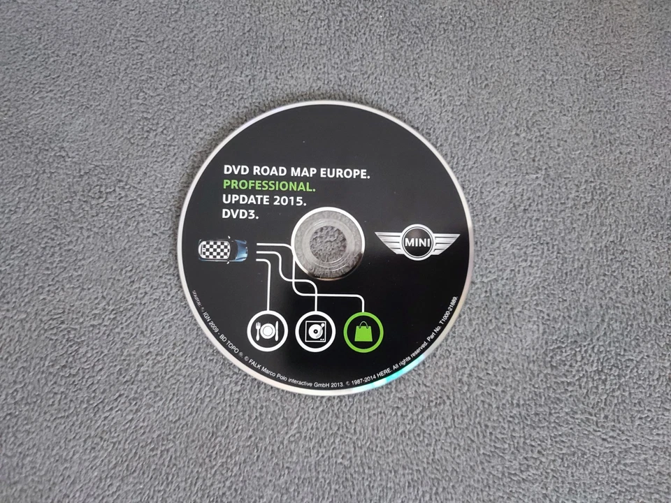 DVD NAVIGATION MINI PROFESSIONAL OSTEUROPA SKANDINAVIEN 2015 R55 R56 R57 - Bild 1 von 3