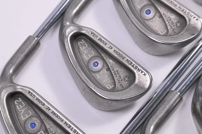Ping Eye 2 Irons / 3-PW+SW / Blue Dot / Stiff Flex Ping Karsten JZ Red Shafts - Image 1 of 4