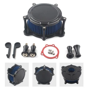 Air Cleaner Intake Filter For Harley 93-16 DYNA Super Glide Street Bob Low Rider - Foto 1 di 11