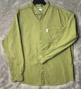 Columbia Langarm Herren grün schwarz XL kariert Button Down Hemd - Bild 1 von 10
