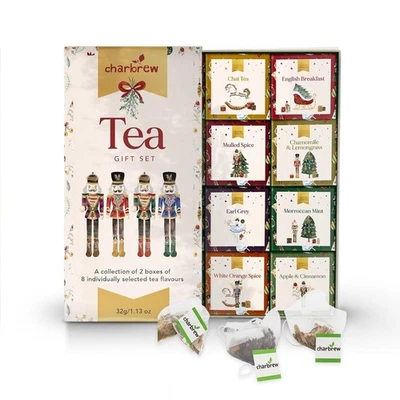 Nutcracker 16 Box Tea Gift Set - 16 Teabags Assortment by Charbrew - Image 1 of 4