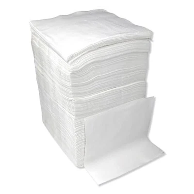 Servilletas de almuerzo de papel blanco de 1 capa de 12x12 pulgadas 500 unidades para fiesta restaurante Foto 1 de 4