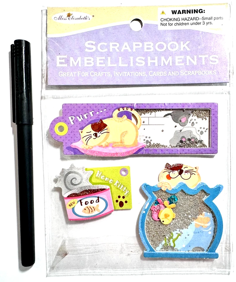 Pegatinas coctelera gato álbumes de recortes fabricación de tarjetas Miss Elizabeth's Foto 1 de 1