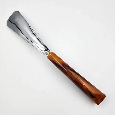 Zapato Baquelita Caramelo Mango Tortuga Mármol 10.5 pulgadas De Colección Foto 1 de 4