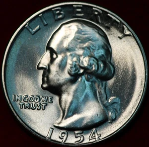 Uncirculated 1954-S San Francisco Mint Silver Washington Quarter - Picture 1 of 2