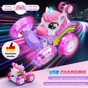 NEU Auto Spielzeug Ferngesteuertes Mädchen ab 3-6 J Einhorn Geschenk Mädchen DHL - Bild 1 von 22