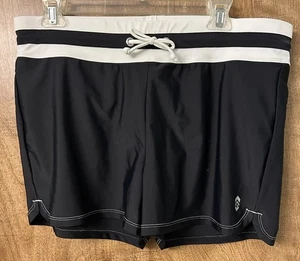 Women’s FREE COUNTRY Blue & White Swim Bottoms (Shorts Only) Size 16 Drawstring - Picture 1 of 13
