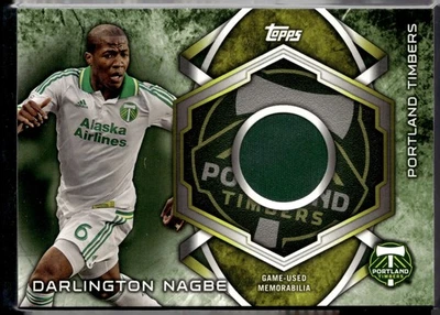 Darlington Nagbe 2014 Topps MLS Kits Patch Relic Soccer Card Portland Timbers - Image 1 of 2