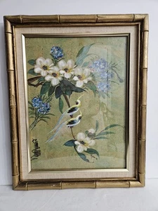 Asian Watercolor Painting 20"H x 16"L x 1.5"W Signed by Noma 12 Multicolor - Picture 1 of 8