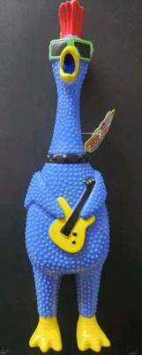 NWT Rock N' Roll Chicken Ja-Ru Squawkin' Chik'N Noise Maker Guitar Squeak - Image 1 of 4