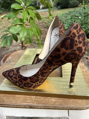 Kardashian Kollection Fall, Faux Suede Heel Pump, Leopard Print , Size 6M, EUC - Image 1 of 4