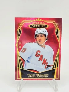 2022-23 Upper Deck Stature - Teuvo Teravainen #34 Red Design Variant /11 Ssp  - Bild 1 von 4