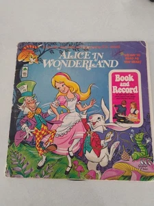 Vintage Alice nel Paese delle Meraviglie Disney libro da leggere e disco 1979 - Foto 1 di 4