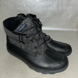 Sperry Syren Gulf Damen Freizeit Entenstiefel Größe 9 US grau/schwarz EUC! STS99766 - Bild 1 von 6