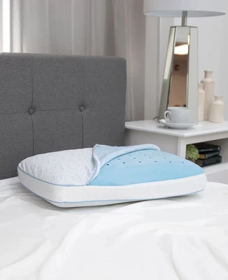 SensorGel Arctic Cool Coat Technology Gusset Gel-Infused Memory Foam Pillow, Jum - Image 1 of 4