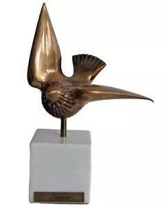 BRONZE Skulptur Vogel José CARRILERO nummeriert 12/50 - Bild 1 von 10