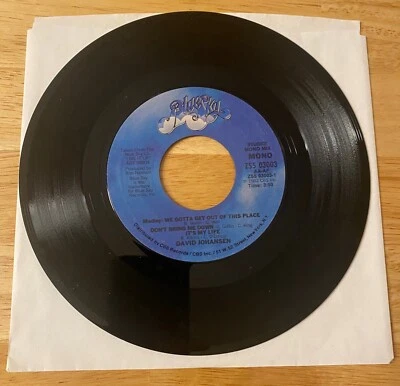 David Johansen - Animals Medley / Bohemian Love Pad - USA 7" 45 - New York Dolls - Image 1 of 2