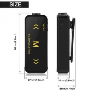Mini Walkie Talkie Zwei-Wege-Funkgerät 400-470MHz 16 Kanäle Entfernung 1-3KM - Zdjęcie 1 z 8