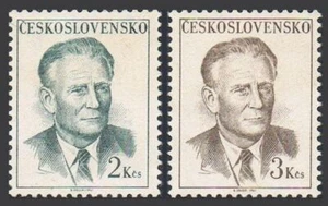Czechoslovakia 1512-1513, MNH. Michel 1753-1754. Pres.Antonin Novotny, 1967. - Picture 1 of 1