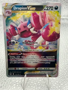 Tarjeta Holo Pokemon Drapion Vstar 119/196 Lost Origin casi nueva - Imagen 1 de 6