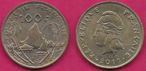 FRENCH POLYNESIA 100 FRANCS 2015 XF WITH I.E.O.M,MOOREA HARBOR,CAPPED BUST MARIA - Picture 1 of 1