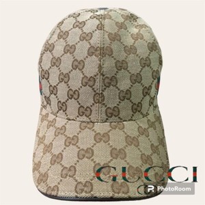 Authentic Gucci Gg Canvas Baseball Cap Hat Size L Used Beautiful Japan JP