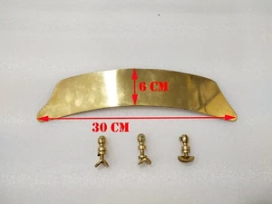 Brand New Brass Front Mudguard Number Plate ALL MOTORCYCLE - Picture 1 of 2