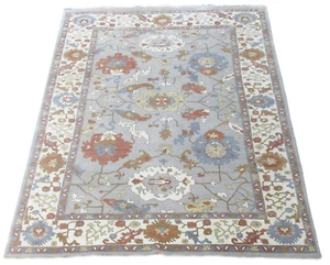 12X18 Gray Oushak Hand-Knotted Wool Area Oriental Carpet (12'1" x 17'8") - Picture 1 of 7