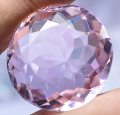 Lab Created84.50 Ct Pink Brazilian Amethyst Diamond Cutting GGL Certified Gem - Image 1 of 4