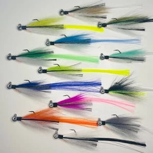 YOUNG BUCK LURES "SNOOK CANDY" snook tarpon jig bucktail flair hawk rattle - Picture 1 of 25