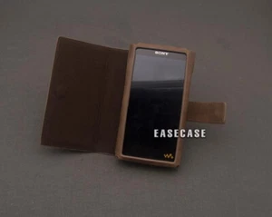 E4 EASECASE Custom-Made Genuine Leather Case For SONY NW-WM1AM2 WM1ZM2 - Picture 1 of 7