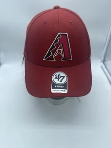 ARIZONA DIAMONDBACKS Hat Cap Strap Back RED Adjustable New With Sticker - Picture 1 of 8