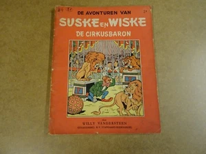 STRIP 1° DRUK ONGEKLEURDE REEKS / SUSKE EN WISKE N° 21 - DE CIRKUSBARON - Picture 1 of 7