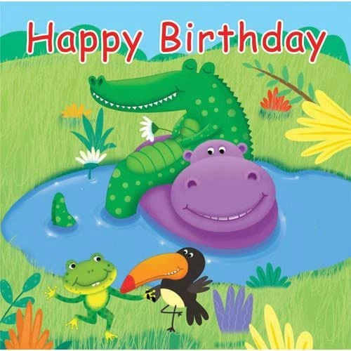 Jungle Buddies Luncheon Napkins (16) - Birthday Party Supplies - Image 1 of 1