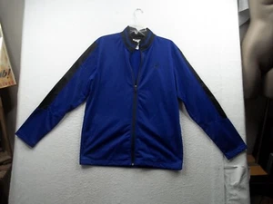 And1 Blue & Black Jacket Mens Size M Basketball Athletic Full Zip Mock Neck - Picture 1 of 8