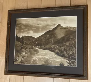 Albert Schlechten / Castle Rock Montana 1912 Original Foto, schön gerahmt - Bild 1 von 10