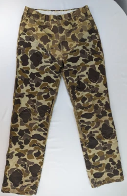 Vintage Field Pant Duck Camo GameHide Nylon Canvas Camouflage Hunting Pants 36 - Image 1 of 4