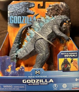 Playmates Monsterverse Godzilla vs Kong Godzilla With Radio Tower - Picture 1 of 3