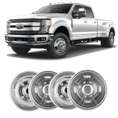 4 peças 17 "capa simuladores de roda dupla 8 lugares calotas aro para 05-21 Ford F-350 - Imagem 1 de 4