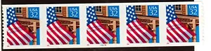 Scott 2915C Flag over Porch Red 1996 11/12 P#66666 MNH Free shipping in the USA! - Picture 1 of 1